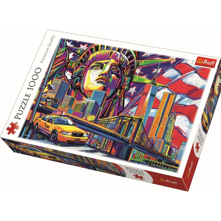 Puzzle Trefl 1000 New York Színesben