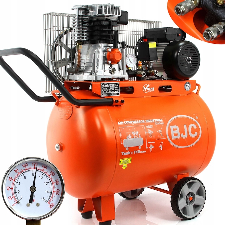 Compresor 200L BJC 600L/min 5,5KM 10BAR 400V - eMAG.ro
