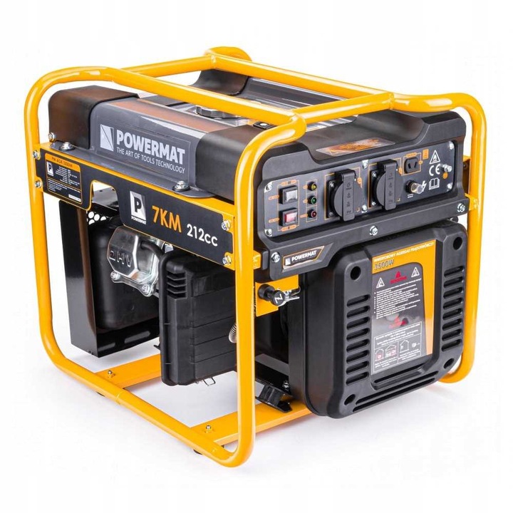 Generator electric invertoare 3500W, 230V, 12V, 7CP, multicolor