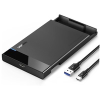 Rack extern HDD si SSD 2.5 inch UGREEN US221C2, 6Gbps, USB-C, SATA III, Negru