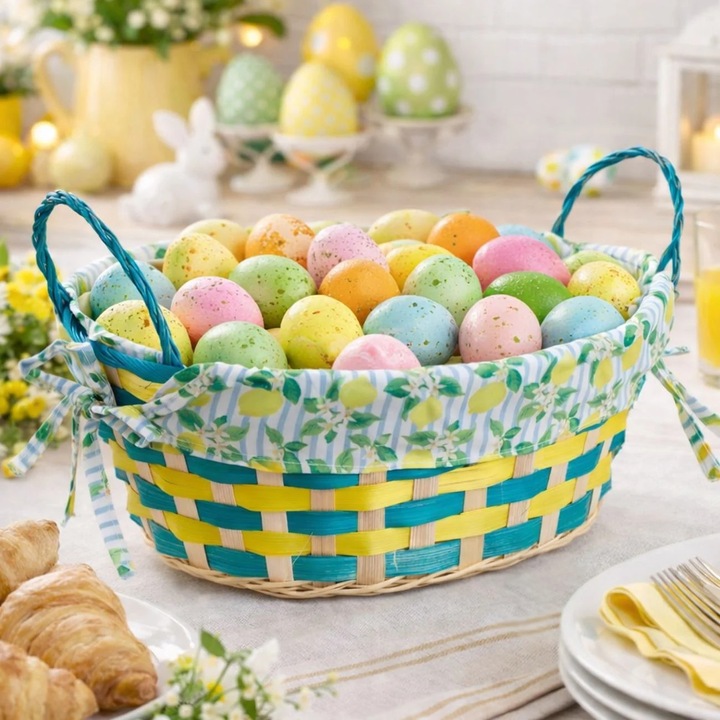 Cos de Paste de Tip Ratan Oval 27x20x9cm