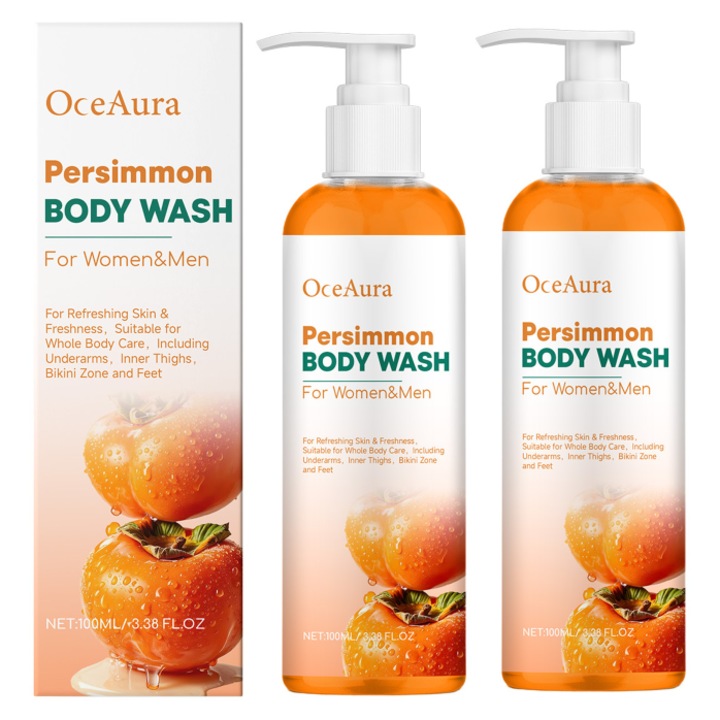 Kaki tusfürdő szett, 2 db, 100ml, hidratáló, kíméletes tisztítás