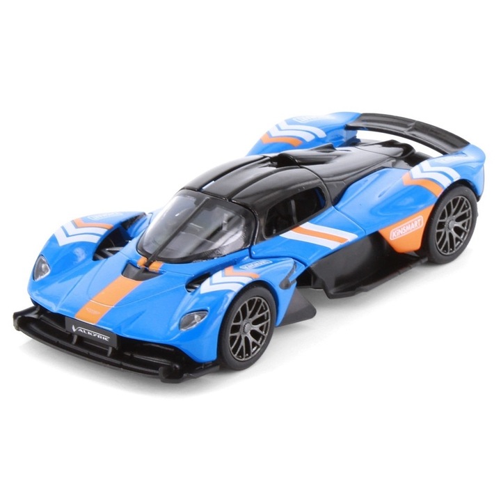 Fém makett Aston Martin Valkyrie Livery Edition, Gyermekeknek, 13 cm, Kék