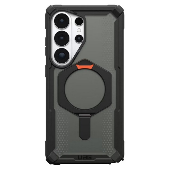 Калъф UAG Plasma XTE с MagSafe и стойка, съвместим със Samsung Galaxy S26 Ultra, черен / оранжев