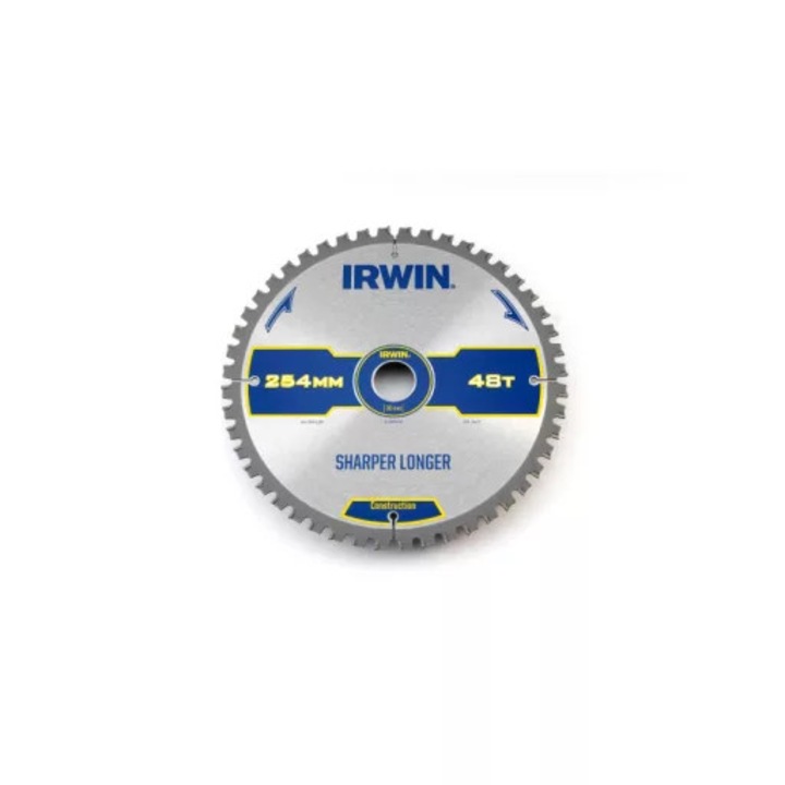 Panza de ferastrau Irwin pentru lemn 254x30mm, 48T, carbura