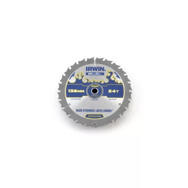 Panza de ferastrau Irwin pentru lemn 136x10mm, 24T, carbura ultracompacta