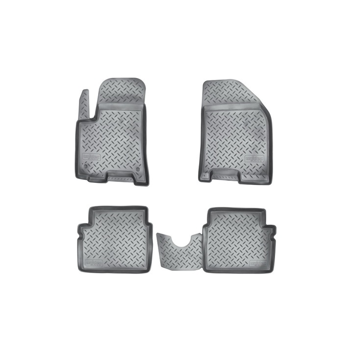 4 részes gumiszőnyeg készlet tálca stílusban, kompatibilis Chevrolet Aveo T200 T250 2002-2011
