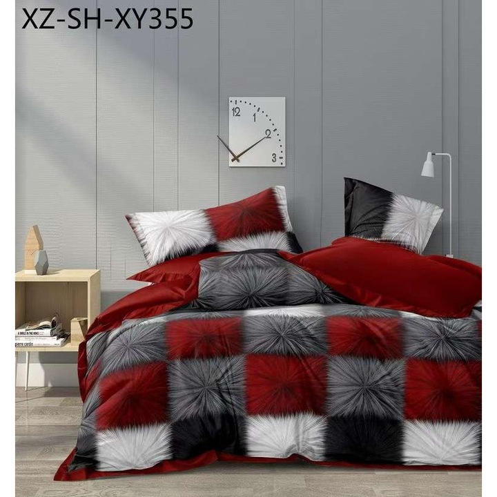 Lenjerie Finet 6 piese cu husa de pat pentru saltea de 160x200 si 180x200 nr11