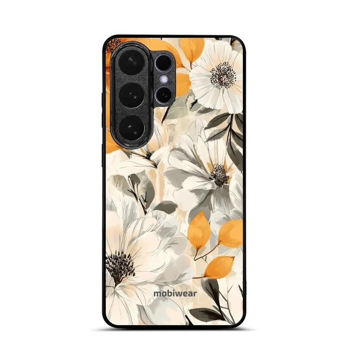Husa telefon, Mobiwear, model Glossy, flori, multicolor, pentru Samsung Galaxy S26 Ultra