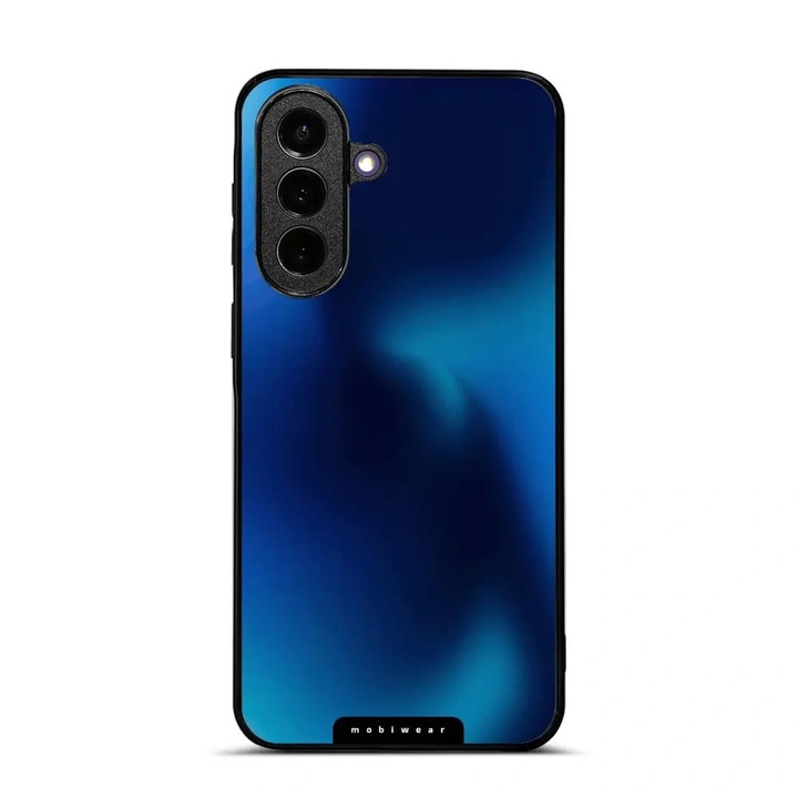 Husa pentru Samsung Galaxy A57 5G, Mobiwear Glossy, albastra, material plastic si TPU, set 1 buc.