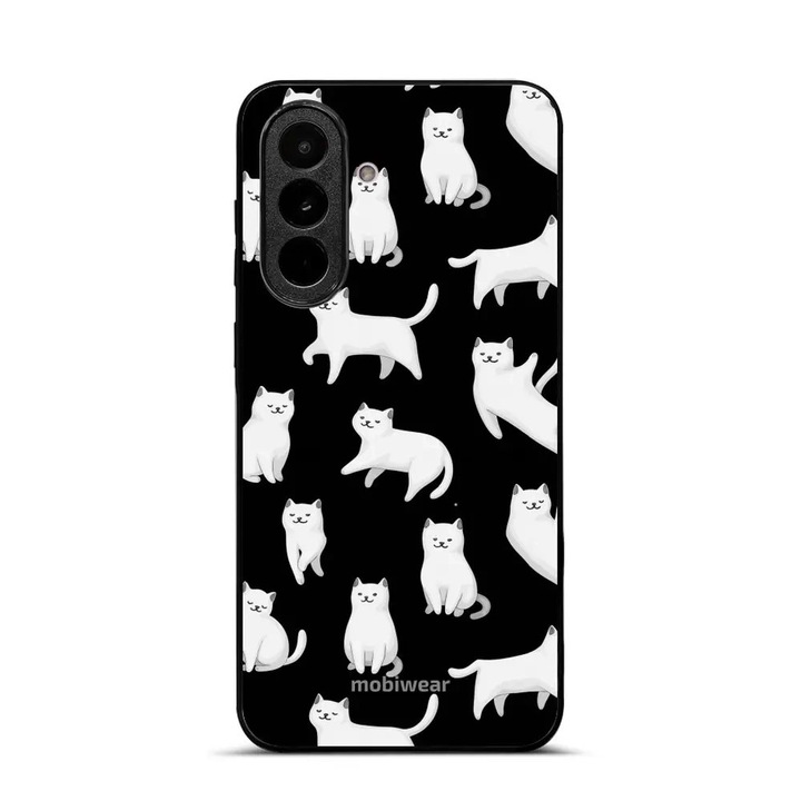 Husa pentru Samsung Galaxy A37 5G, Mobiwear Glossy, design pisici, protectie completa, multicolor