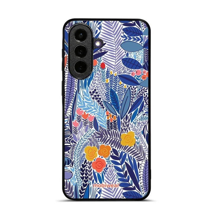 Husa pentru Samsung Galaxy A57 5G, Mobiwear Glossy, multicolor, design flori, material plastic