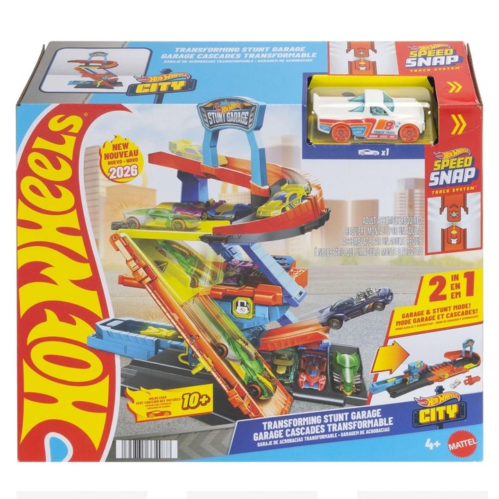 Hot Wheels City 2 az 1-ben Pálya Garázs - Mattel