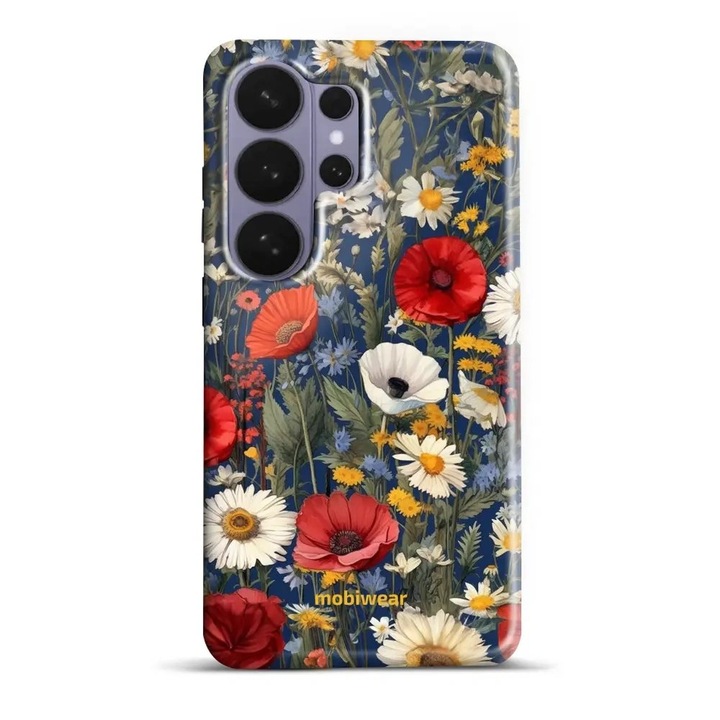 Husa telefon compatibila cu Samsung Galaxy S26 Ultra, Mobiwear Elite Pro, protectie dubla, model floral multicolor, material plastic si TPU