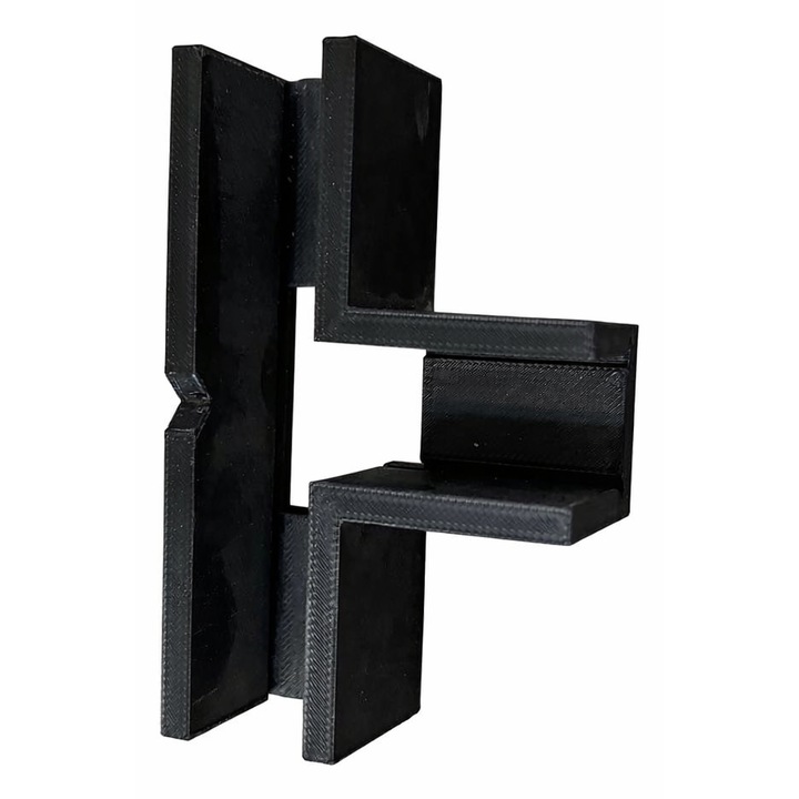 Sablon montare pentru mobilier, plastic rezistent, negru, 1, 8 mm, dimensiuni compacte
