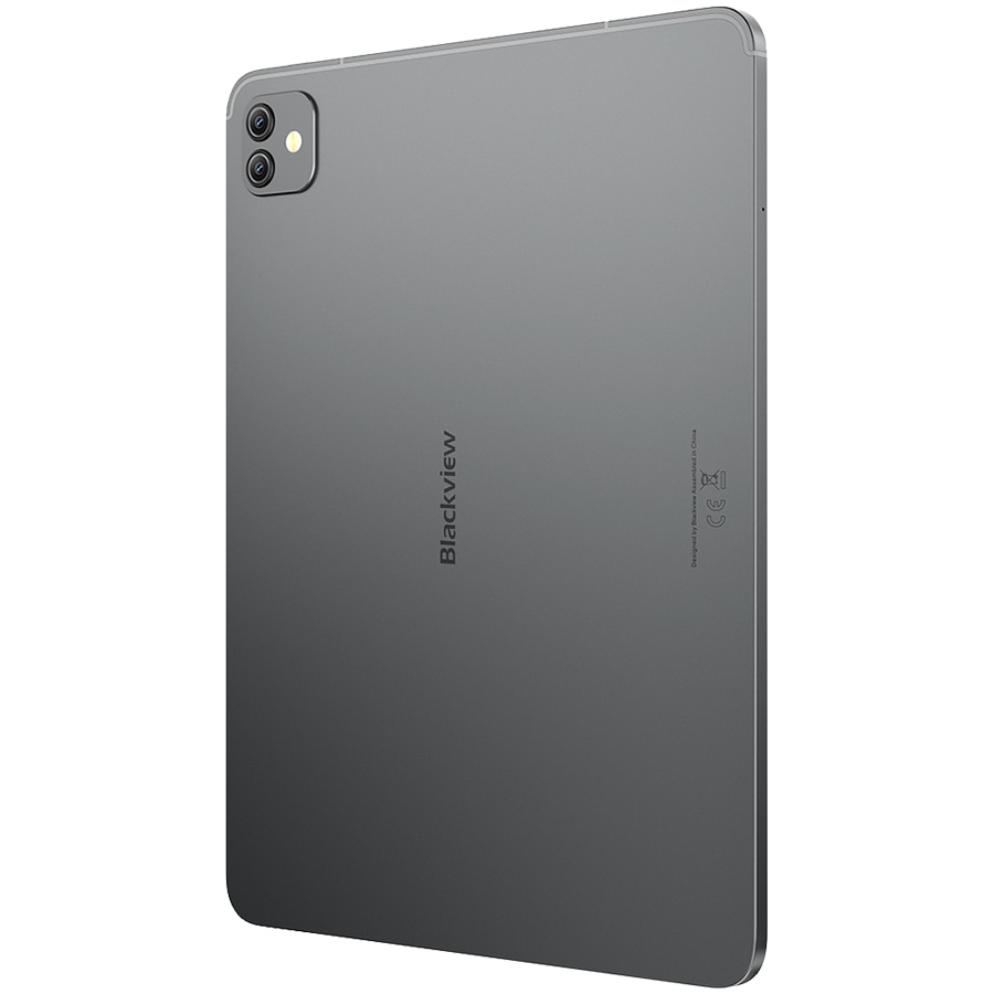 Tableta Blackview LINK 8 WiFI SET, Procesor MediaTek Helio G100 Octa-Core, Ecran 2K+ IPS 12.7", 6GB RAM, 256GB Flash, Wi-Fi, Bluetooth, Camera 16MP+2MP, Android + Mouse + Tastatura + Incarcator + Sticla Protectie Gri