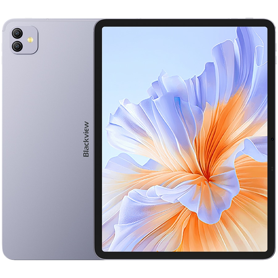 Tableta Blackview LINK 8 WiFI SET, Procesor MediaTek Helio G100 Octa-Core, Ecran 2K+ IPS 12.7", 6GB RAM, 256GB Flash, Wi-Fi, Bluetooth, Camera 16MP+2MP, Android + Mouse + Tastatura + Incarcator + Sticla Protectie Violet