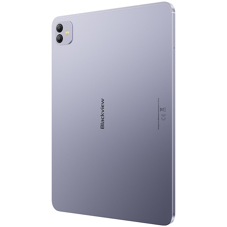 Tableta Blackview LINK 8 WiFI SET, Procesor MediaTek Helio G100 Octa-Core, Ecran 2K+ IPS 12.7", 6GB RAM, 256GB Flash, Wi-Fi, Bluetooth, Camera 16MP+2MP, Android + Mouse + Tastatura + Incarcator + Sticla Protectie Violet
