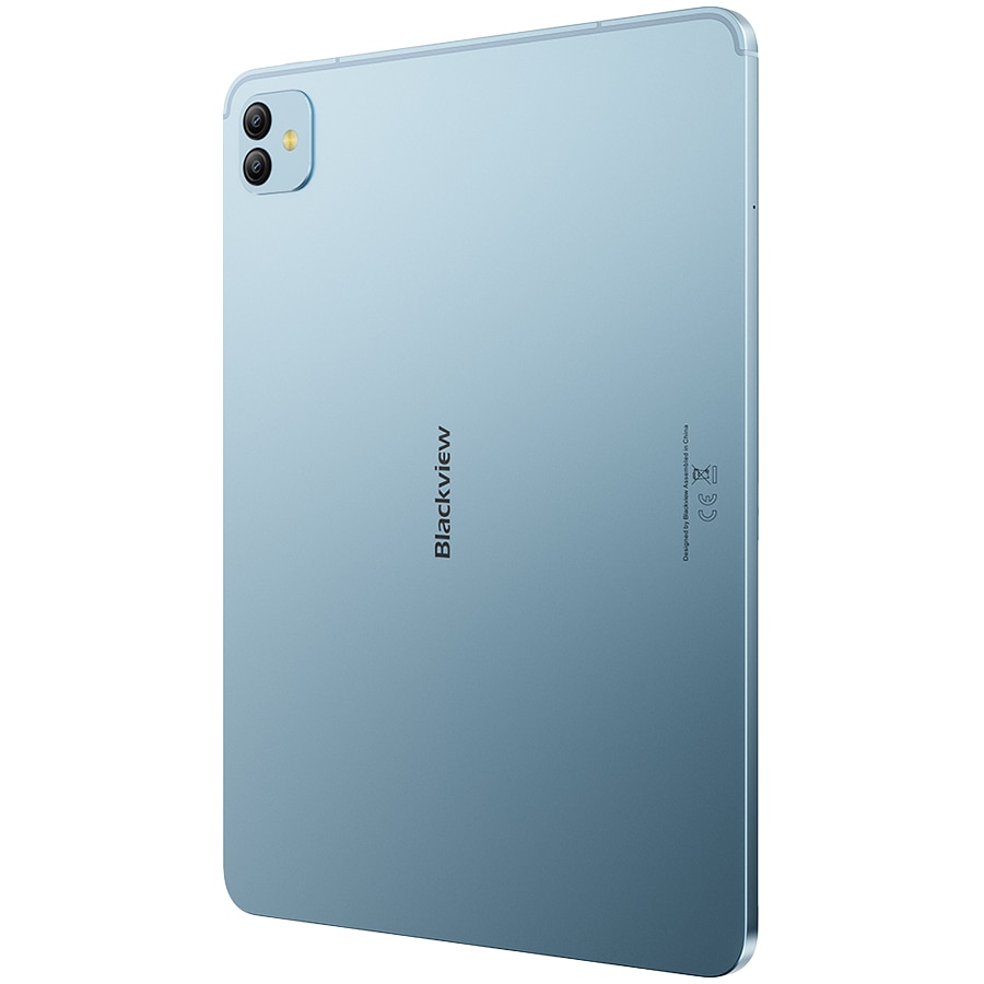 Tableta Blackview LINK 8 WiFI SET, Procesor MediaTek Helio G100 Octa-Core, Ecran 2K+ IPS 12.7", 6GB RAM, 256GB Flash, Wi-Fi, Bluetooth, Camera 16MP+2MP, Android + Mouse + Tastatura + Incarcator + Sticla Protectie Albastru