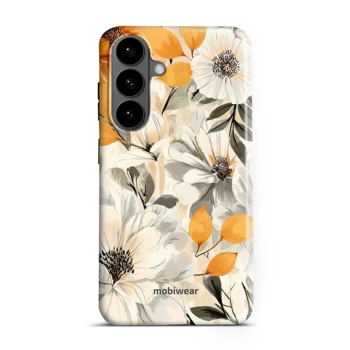 Culoare multicolor, capac de protectie pentru telefon Samsung Galaxy S26 Plus, Mobiwear Elite Pro, protectie dubla, flori, 10x15x22cm