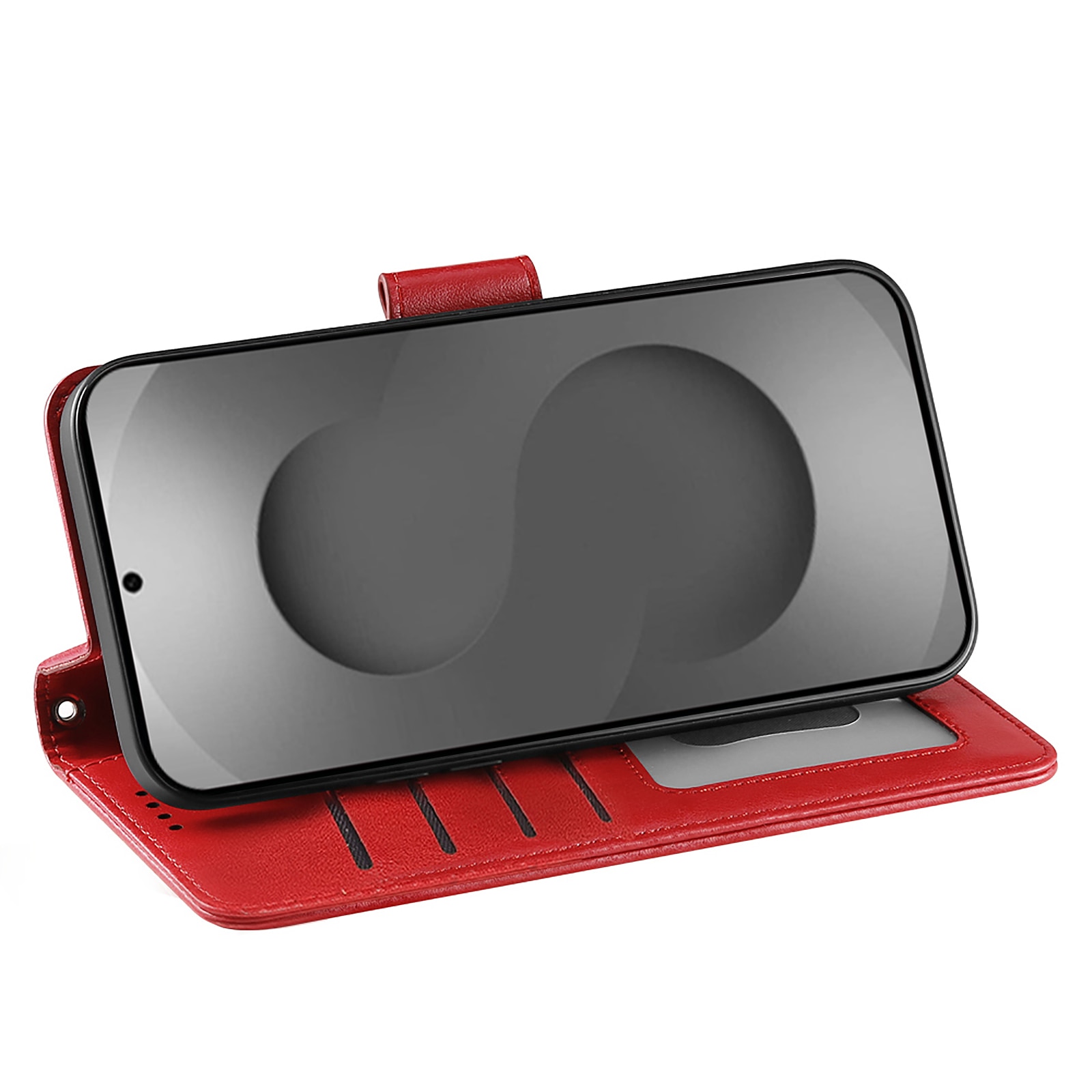 Husa pentru Samsung Galaxy S26 Ultra, Omelivon, piele fina, Diary Book, tip carte, cu Portofel Interior, stand, Inchidere Magnetica, Antisoc, Rosu