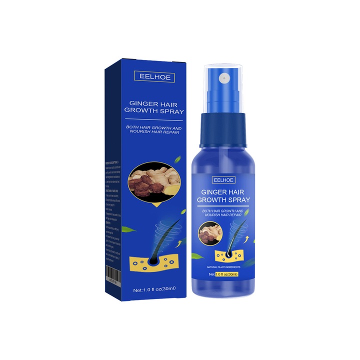 Spray de par cu ghimbir, ingrijire delicata, 30ml