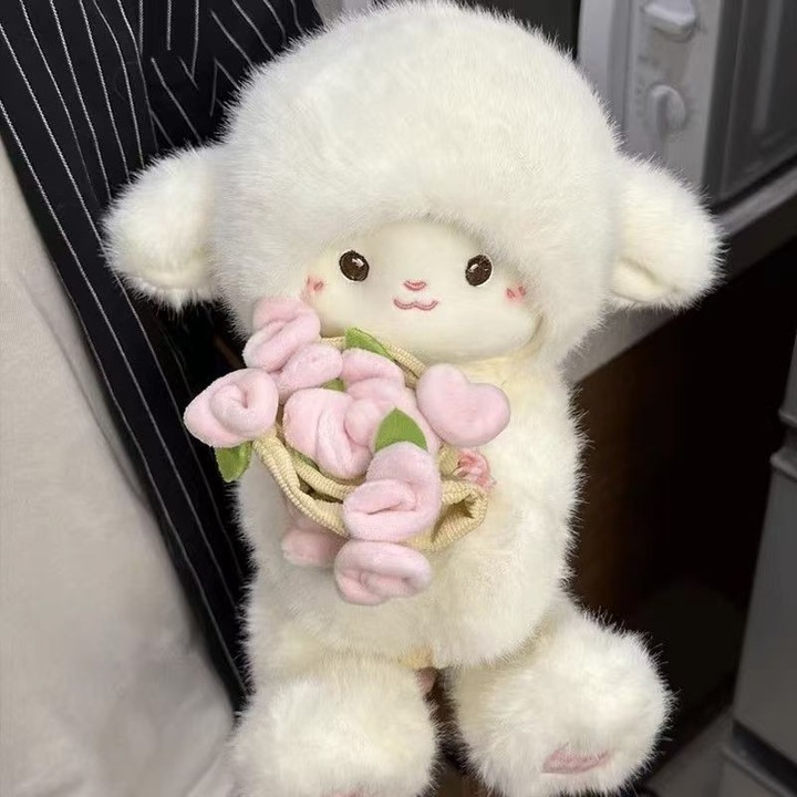 Jucarie de plus buchet de trandafiri, perna, cadou de Ziua Indragostitilor, maro, 30cm