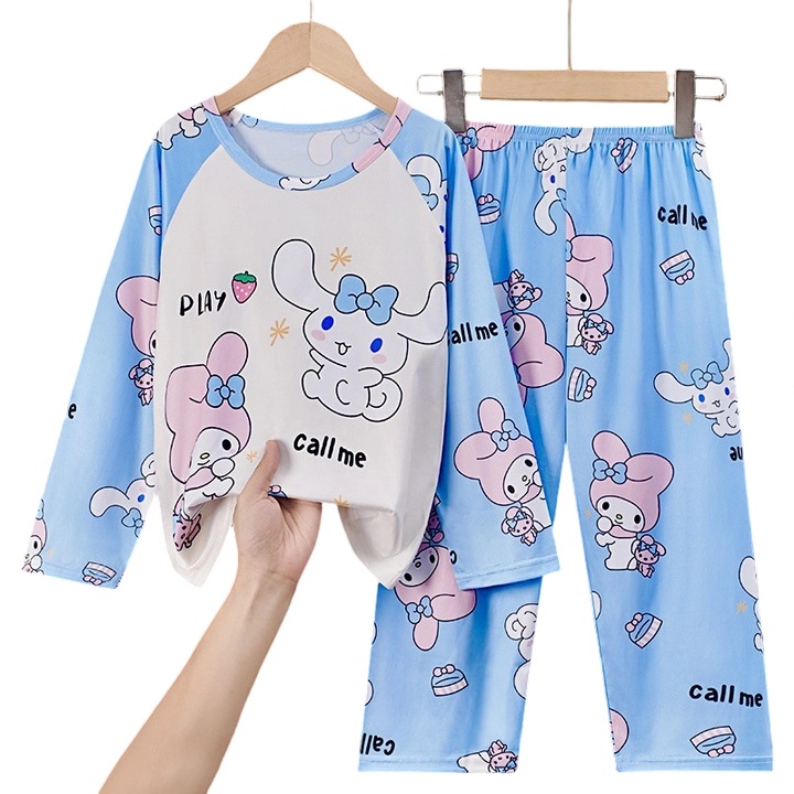 Gyermek pizsama A22, kék, pamut/poliészter, My Melody & Cinnamoroll, Kék