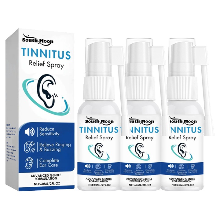 Spray pentru ingrijirea urechilor, formula blanda, contine Aloe Vera si frunze de Ginkgo, 60ml