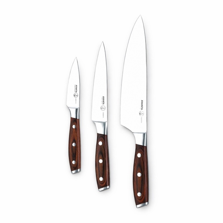 Set 3 cutite Avanta, Messermeister, inox, 20x15x9cm