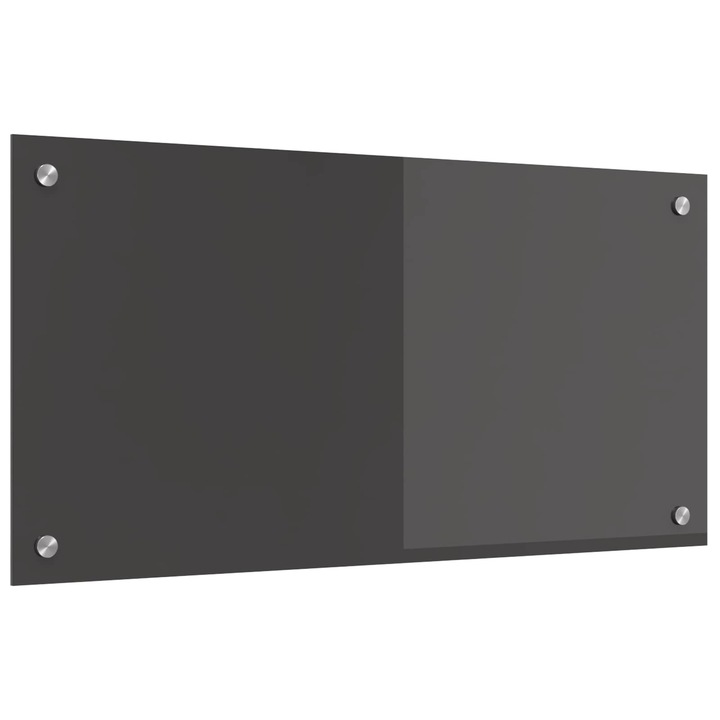 vidaXL Konyhai splashback Sötétszürke 80 x 40 cm edzett üveg 42001241