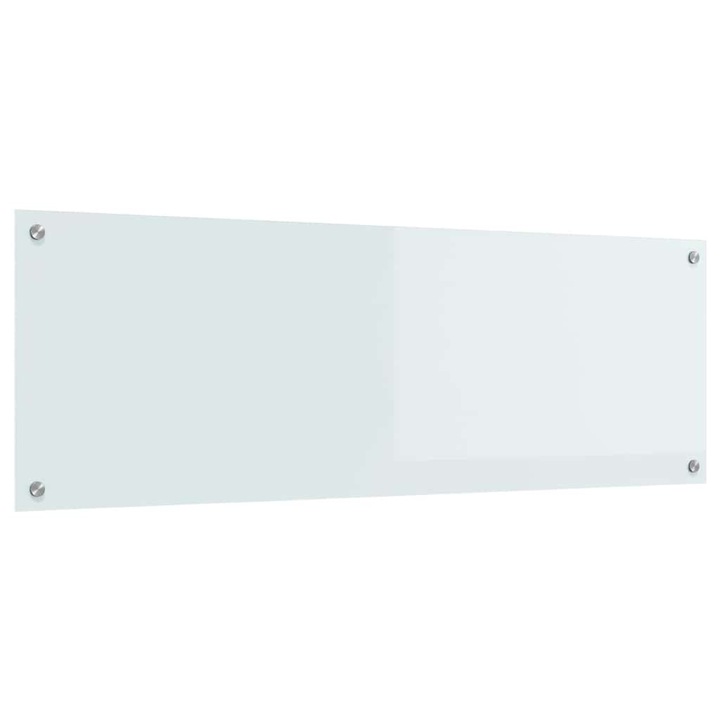 vidaXL Konyhai splashback Fehér 120 x 40 cm edzett üveg 42001289