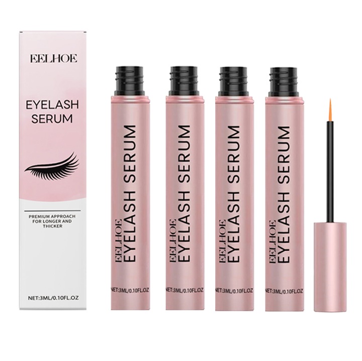 Set 4 flacoane ser de crestere a genelor, ingrijire blanda, 3ml fiecare