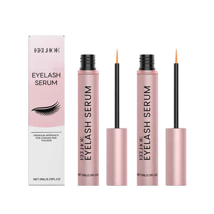 Set ser pentru cresterea genelor EELHOE, ingrijire blanda, 3ml x2