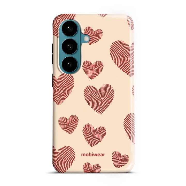 Husa telefon pentru Samsung Galaxy S26, Mobiwear Elite Pro, protectie dubla, bej, material plastic si TPU