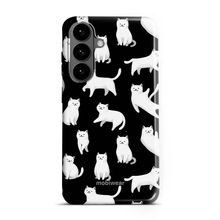 Husa telefon pentru Samsung Galaxy S26 Plus, Mobiwear Elite Pro, protectie dubla, neagra, material plastic si TPU