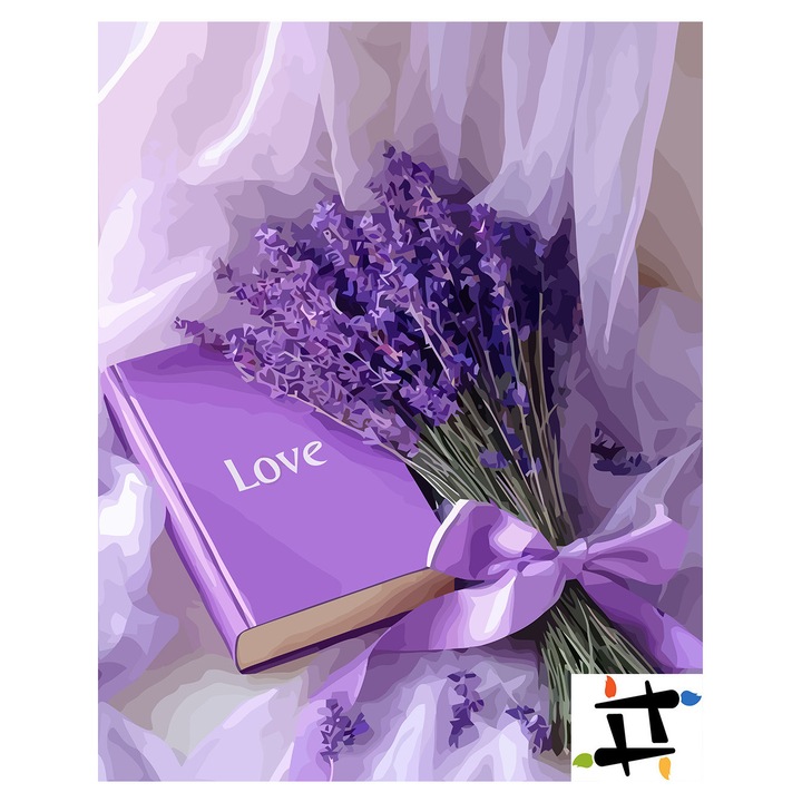 Комплект картина по номера Ragaz „За душата“ 6566, памучно платно, 40x50 см, включва 3 четки и акрилна боя