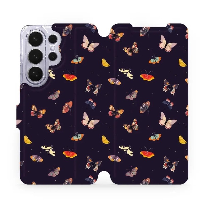 Husa flip Mobiwear pentru Samsung Galaxy S26 Ultra, suport, inchidere magnetica, multicolor