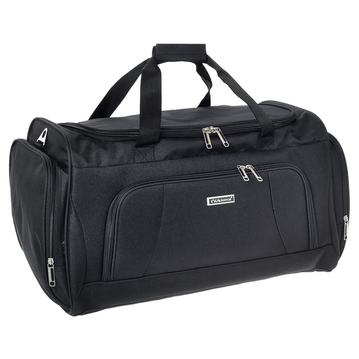 Diplomat ZC444 utazó-/sporttáska, 60x31x28 cm, tartós poliészter, levehető pánt, fekete