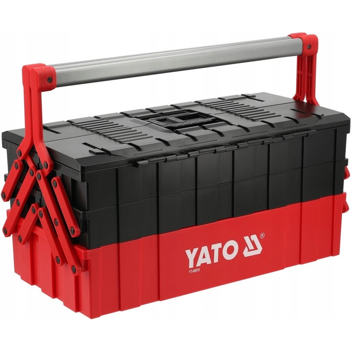 Cutie de unelte Yato, 5 polite, ABS si PA, 460x265x208mm, capacitate 30kg
