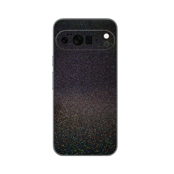 Folie iSkinz pentru Google Pixel 10 Pro XL - Black Galactic Gold, 360 Cut, Skin Adeziv Cover, Protectie pentru Carcasa Spate si Laterale
