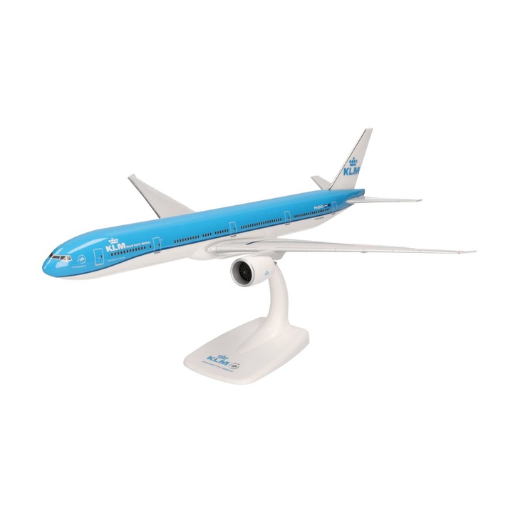 Macheta avion plastic Boeing B777-300ER, KLM, 36cm, scara 1:200, Herpa
