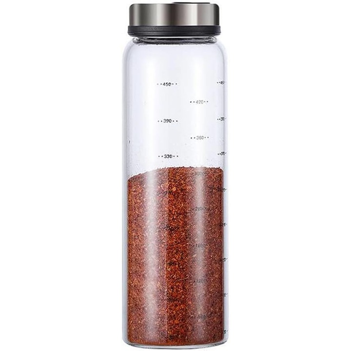 Set 2 Rasnite Sare si Piper Reglabile, 500 ml