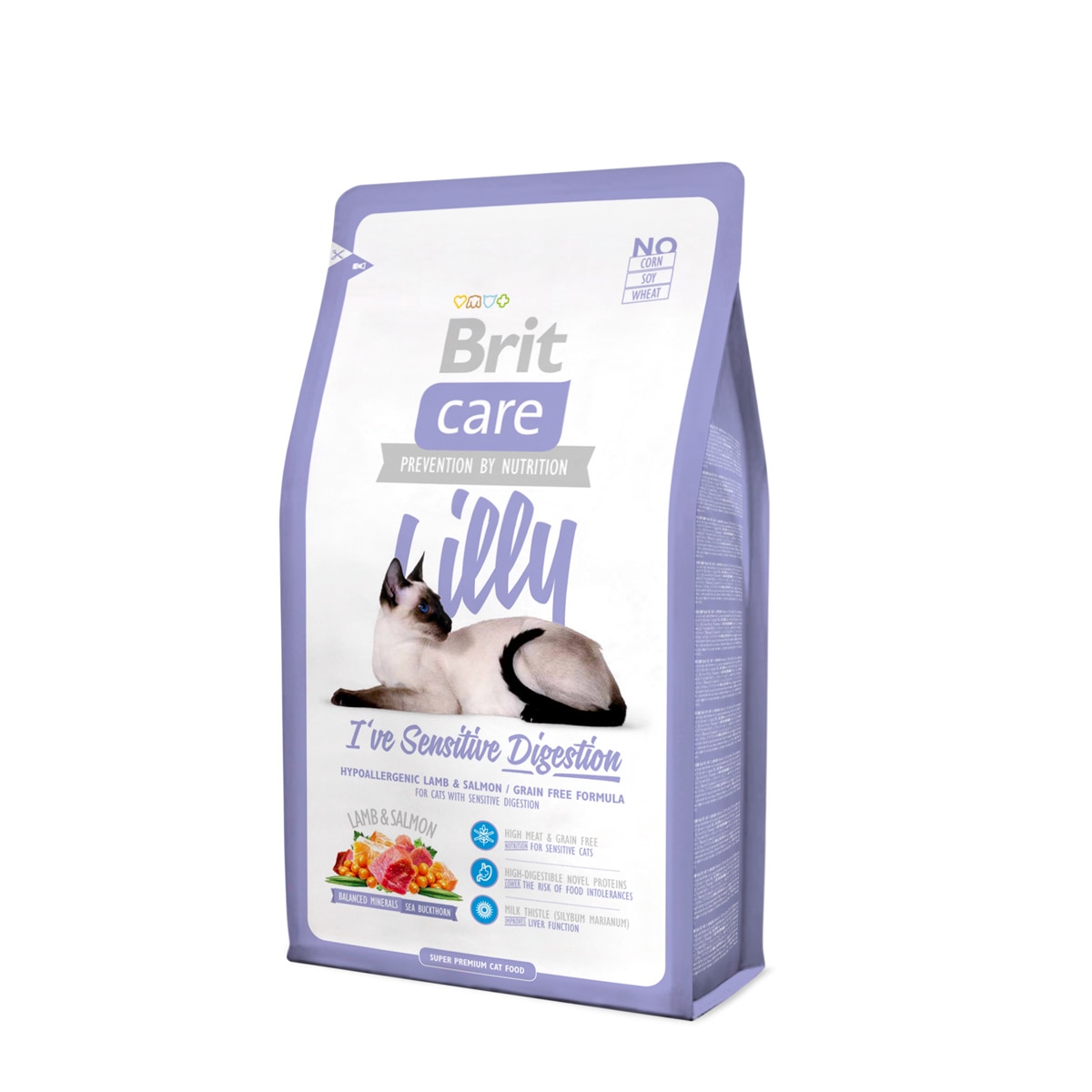 Hrana uscata pentru pisici Brit Care, Lilly Sensitive Digestion, 2 kg