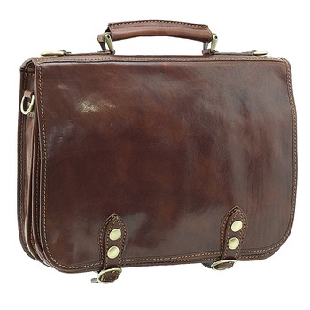 Servieta coniac pentru barbati, Suveran, din piele naturala vachetta italia Servieta coniac pentru barbati, Suveran, din piele naturala vachetta italia