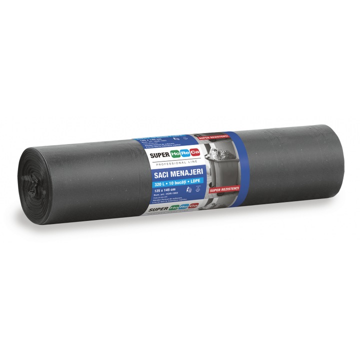 Saci menajeri Esenia, 320 litri, 10 buc/set, 125x145cm, rezistenți