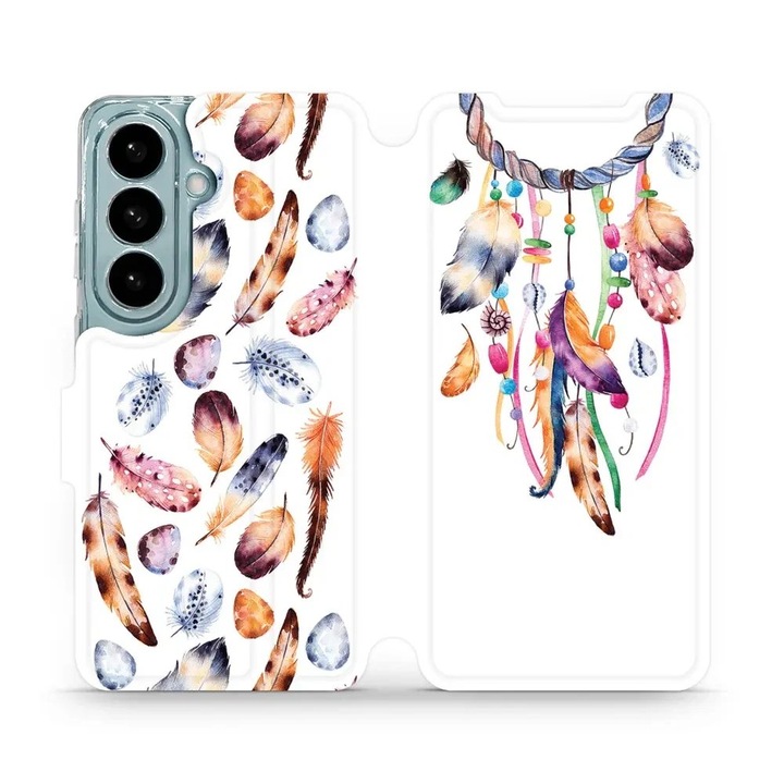 Husa flip Mobiwear pentru Samsung Galaxy S26, suport, multicolor