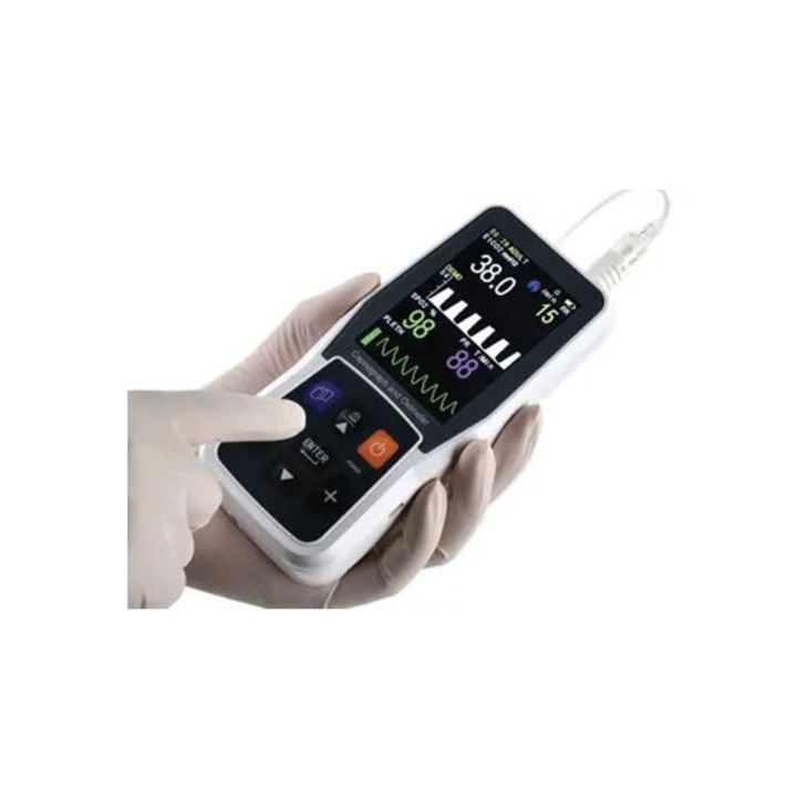 Capnograf și oximetru portabil, Golden Protect, tehnologie MoveOxy, ecran TFT 3.5", dimensiuni 70x160x40mm