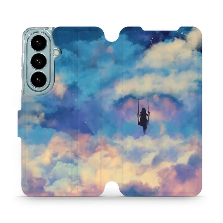 Flip pouzdro pentru Samsung Galaxy S26, Mobiwear, suport, multicolor