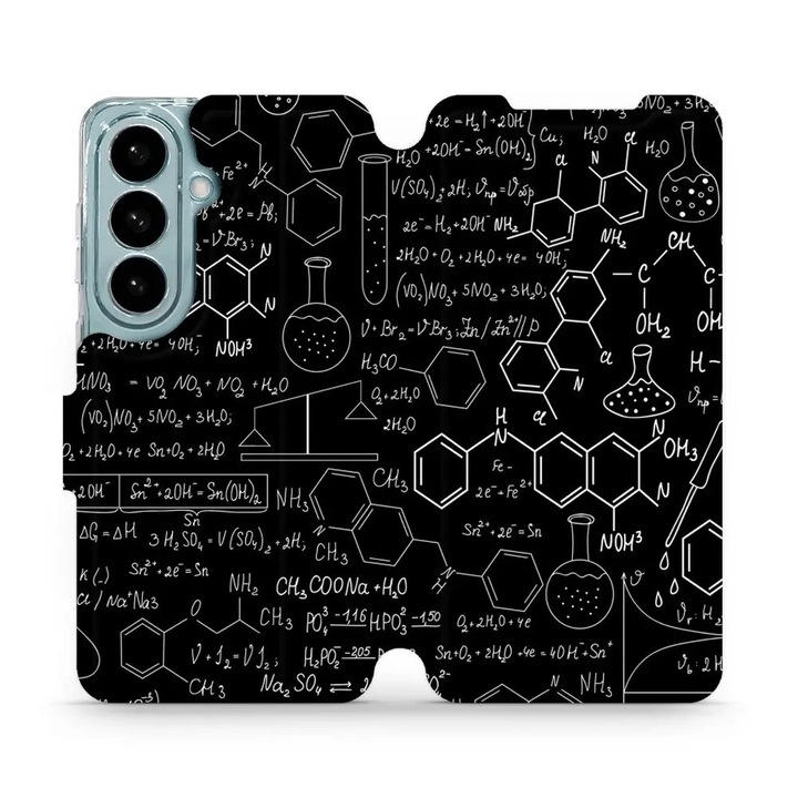 Husa flip Mobiwear pentru Samsung Galaxy S26, suport, neagra